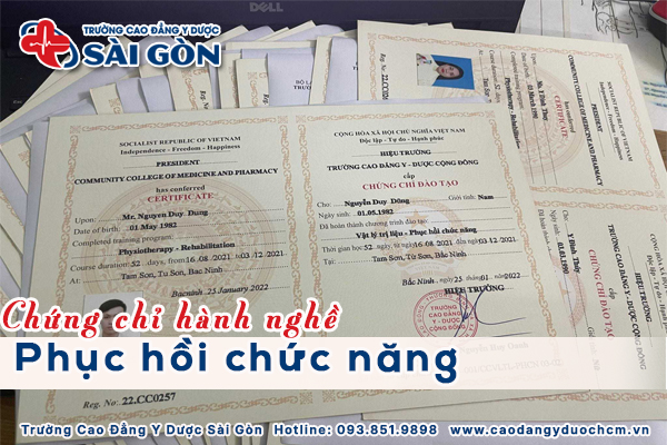 Chứng chỉ hành nghề Phục hồi chức năng